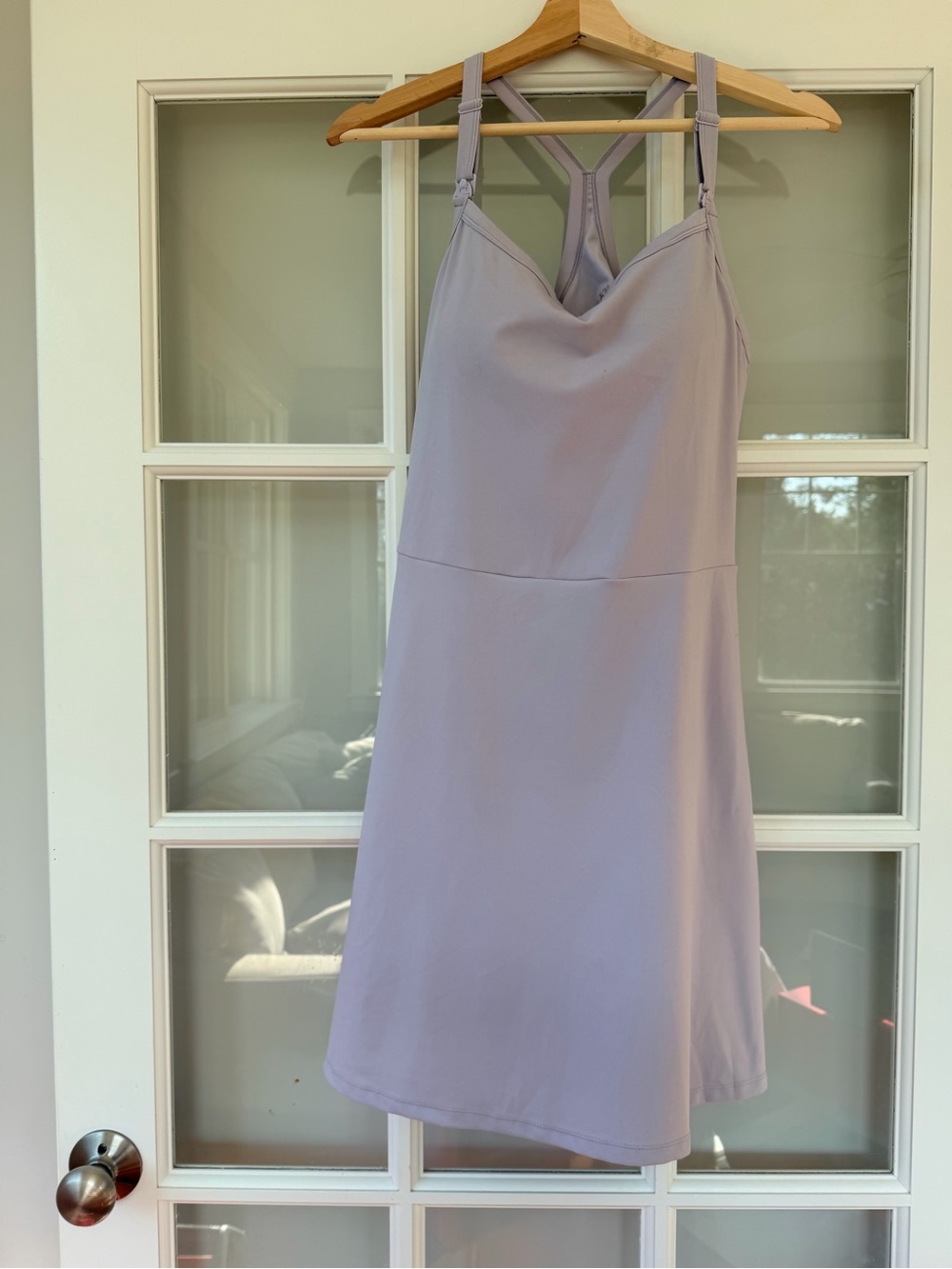 Stevie Active Racerback Nursing Dress - Lavender Mist